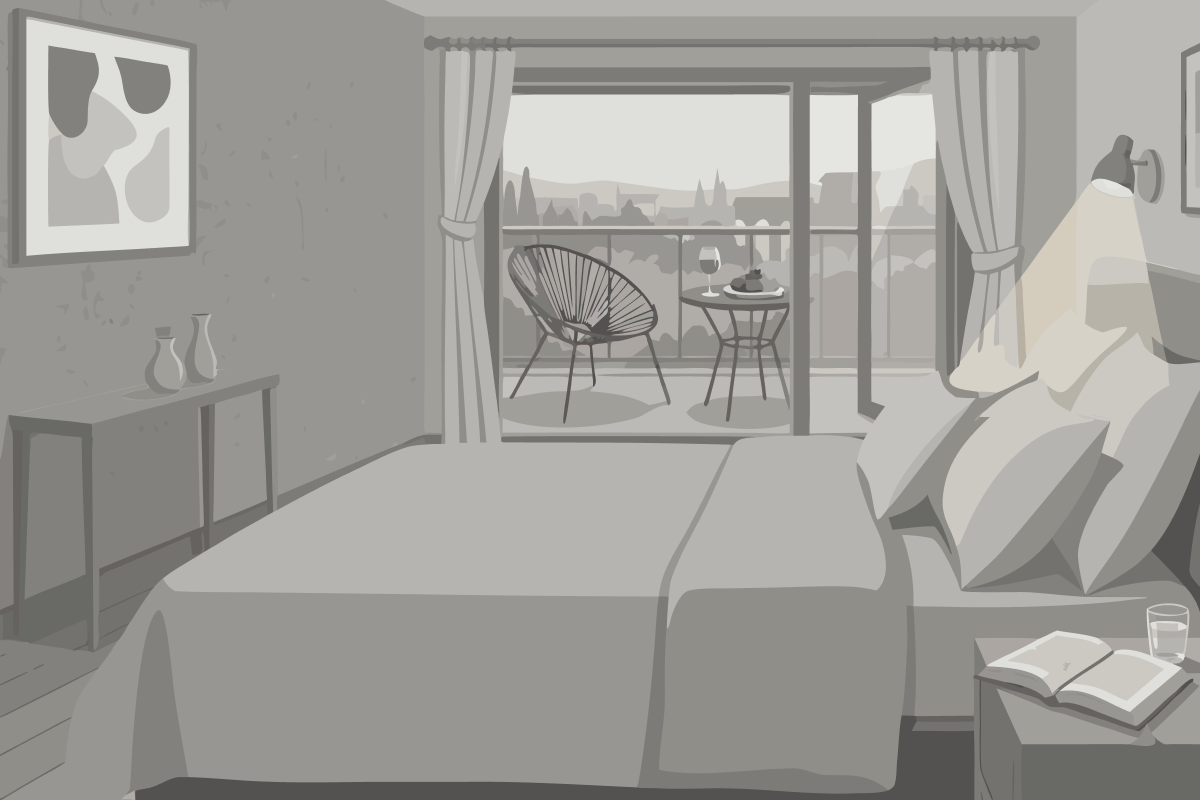 Queen Room with Pool View